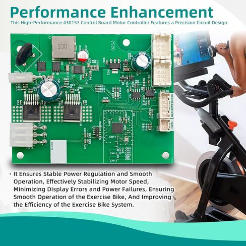 لوحة تحكم المحرك 430157 متوافقة مع دراجة التمرين NordicTrack S10I، S15I، C22I، S22I، S27I، SE9I، X24، استبدال # 430157، 430146، 418177، ZG1679 in Kuwait