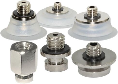 1PCS ZP2-TB10/15/20/25/30MTS-B5/H5 Pneumatic Vacuum Suction Cup Set White Silicone Rubber Round Flat Vacuum Sucker(H5 Small) in Saudi Arabia