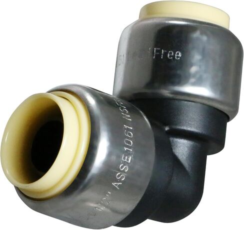 XFITTING 2 Pc 3/4" Push Fit Elbow, Push To Connect Elbow, PPSU, Plastic in Saudi Arabia