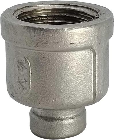 AF Hydro الفولاذ المقاوم للصدأ SS316 تقليل تركيب أنابيب التوصيل، 1 1/4 بوصة NPT × 1 بوصة NPT أنثى، تصنيف الضغط حتى 150 رطل لكل بوصة مربعة، محول موصل مخفض فئة 150 in Saudi Arabia