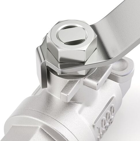 TAILONZ PNEUMATIC 1/4 بوصة أنثى NPT 304 صمام كروي كامل المنفذ من الفولاذ المقاوم للصدأ - مقبض أزرق عالي التحمل (عبوة من 1) in Saudi Arabia