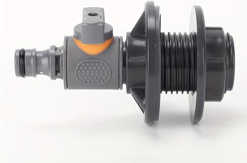 1/2 Inch PVC Garden Hose Connector with Ball Valve Switch, Male Thread Quick Connect Fitting, Water Saving Hose Adapter for Garden Irrigation, Outdoor Watering, Car Wash and Water Pipe Connection in Saudi Arabia