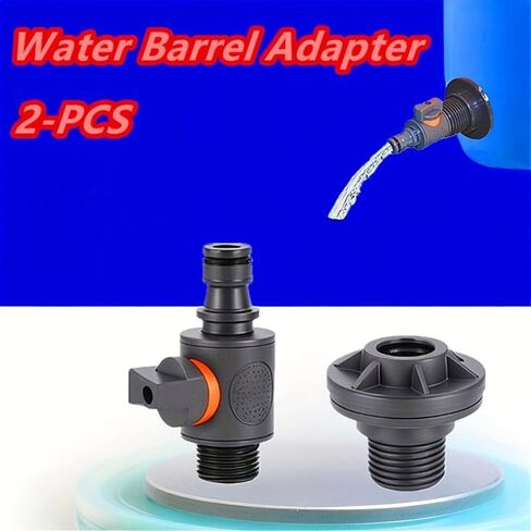 1/2 Inch PVC Garden Hose Connector with Ball Valve Switch, Male Thread Quick Connect Fitting, Water Saving Hose Adapter for Garden Irrigation, Outdoor Watering, Car Wash and Water Pipe Connection in Saudi Arabia