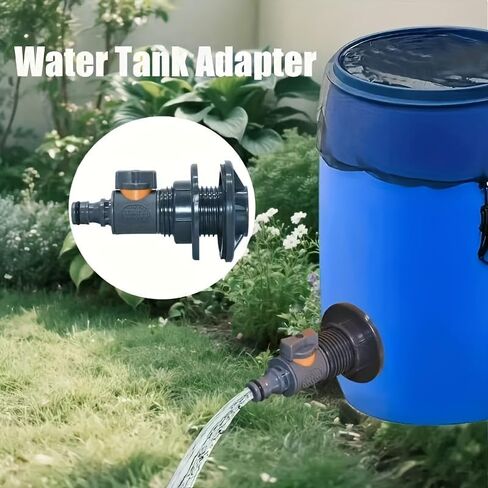 1/2 Inch PVC Garden Hose Connector with Ball Valve Switch, Male Thread Quick Connect Fitting, Water Saving Hose Adapter for Garden Irrigation, Outdoor Watering, Car Wash and Water Pipe Connection in Saudi Arabia