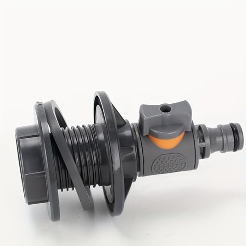 1/2 Inch PVC Garden Hose Connector with Ball Valve Switch, Male Thread Quick Connect Fitting, Water Saving Hose Adapter for Garden Irrigation, Outdoor Watering, Car Wash and Water Pipe Connection in Saudi Arabia