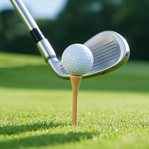 300Pcs Bamboo Golf Tees, 2 3/4 & 3 1/4 Inch Dual Sizes - Unbreakable Wooden Tees for Men, Eco-Friendly Golf Accessories for Golfers in Saudi Arabia