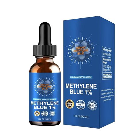 Methylene Blue Drops 1.06 fl oz 2%-USP/Pharmaceutical Grade Solution,Third-Party Tested Brain Health Supplement for Humans,No Formaldehyde,Glass Bottle in Saudi Arabia