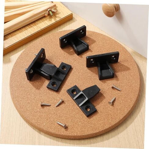 Ipetboom 10pcs Furniture Panel Connectors - Nylon Push On Fittings for Furniture Panel Joints Cabinet Corner Connection Buckles with Screws - Fast Easy Install Cabinet Wardrobe Hardware in Saudi Arabia