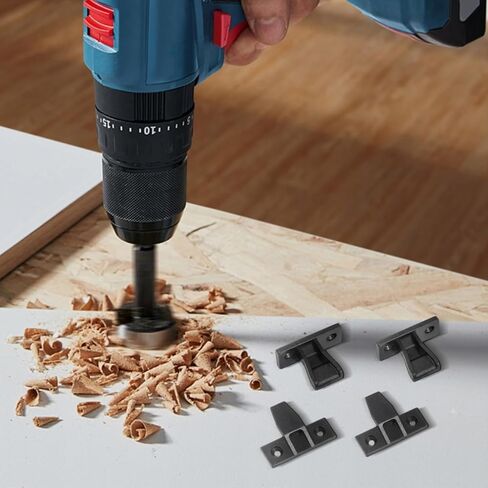 Ipetboom 10pcs Furniture Panel Connectors - Nylon Push On Fittings for Furniture Panel Joints Cabinet Corner Connection Buckles with Screws - Fast Easy Install Cabinet Wardrobe Hardware in Saudi Arabia