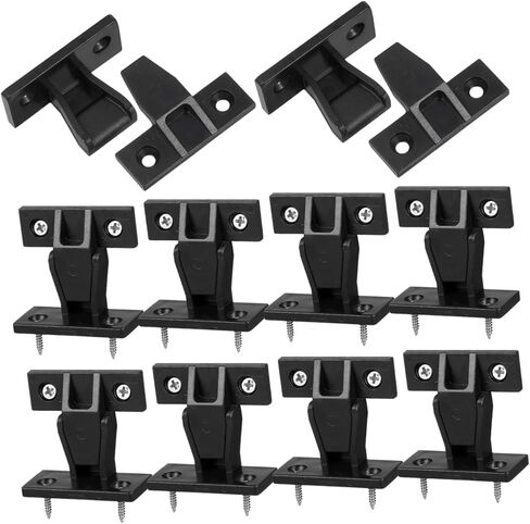 Ipetboom 10pcs Furniture Panel Connectors - Nylon Push On Fittings for Furniture Panel Joints Cabinet Corner Connection Buckles with Screws - Fast Easy Install Cabinet Wardrobe Hardware in Saudi Arabia