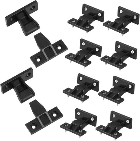 Ipetboom 10pcs Furniture Panel Connectors - Nylon Push On Fittings for Furniture Panel Joints Cabinet Corner Connection Buckles with Screws - Fast Easy Install Cabinet Wardrobe Hardware in Saudi Arabia
