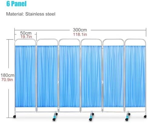 6ft Tall Rotating Divider - Portable Hospital Room Separator with Universal Wheels, Waterproof Fabric for Baby Room, Classroom & Dorm - Privacy Screen, Space Divider in Saudi Arabia