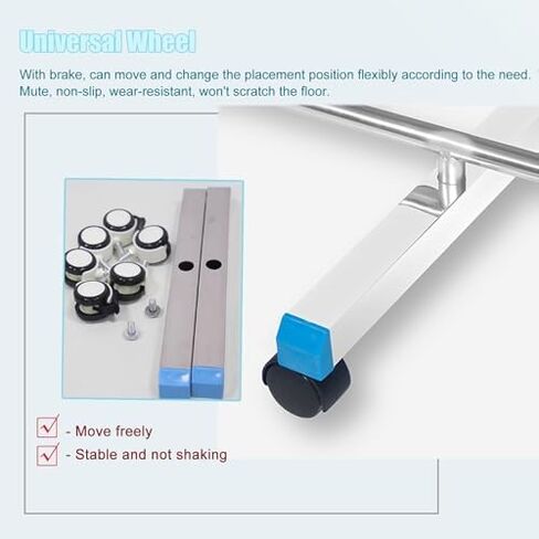 6ft Tall Rotating Divider - Portable Hospital Room Separator with Universal Wheels, Waterproof Fabric for Baby Room, Classroom & Dorm - Privacy Screen, Space Divider in Saudi Arabia