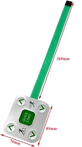 جهاز المشي السريع، زر التوقف، إصلاح لوحة المفاتيح لجهاز المشي، متوافق مع جهاز المشي Precor 932 932i 954 954i 956 956i 966 966i in Kuwait