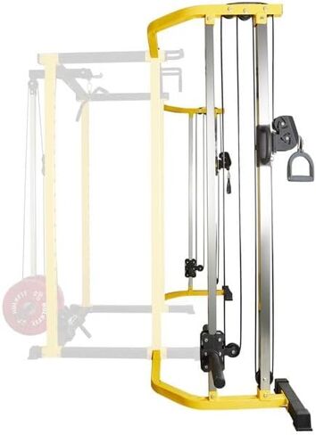 Fitvids Yellow & Black Cable Crossover Attachments for Home Gym, PEC Fly Machine Arms for Power Rack in Saudi Arabia