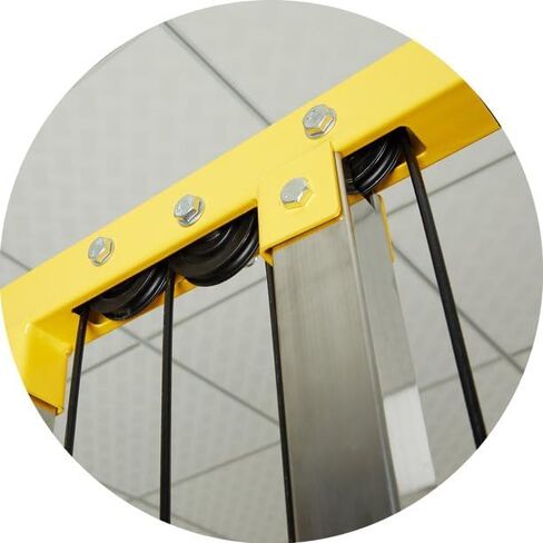 Fitvids Yellow & Black Cable Crossover Attachments for Home Gym, PEC Fly Machine Arms for Power Rack in Saudi Arabia