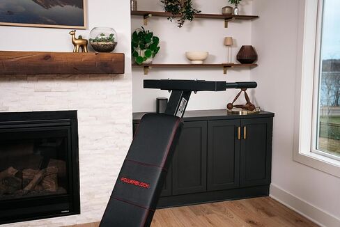 مرفق PowerBock PowerBench 2.0 Dip - معدات تمرين ثلاثية الرؤوس والصدر قابلة للتعديل لتدريب القوة في صالة الألعاب الرياضية المنزلية in Kuwait