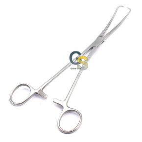 G.S Duplay Tenaculum Forceps 9.5" Curved Stainless Steel in Kuwait