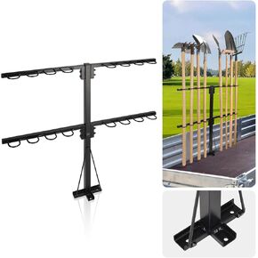 رف أدوات المقطورة المحسن من AugFir مع 8 فتحات للأدوات، وإكسسوارات المناظر الطبيعية شديدة التحمل، وقاعدة معززة، وحامل مجرفة، ورف أدوات للشاحنة in Kuwait