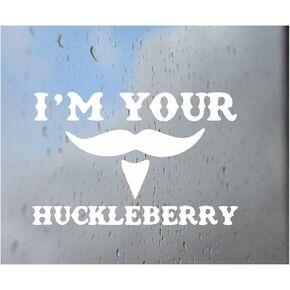 ملصق I'm Your Huckleberry للشاحنة، مضحك، بهلوان، نافذة، كمبيوتر محمول، هاتف، ملصقات، ديكور منزلي. in Kuwait
