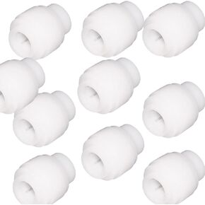 NeoFit Acetal White Tube End Stop Fitting for 1/4 "OD Tube، غطاء دفع مع ختم حلقة دائرية EPDM من الفئة الغذائية، مناسب لتطبيقات المياه والهواء والمشروبات والغاز من Neo-Pure in Kuwait