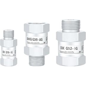 1 قطعة صمام المنطق فراغ SVKG صمام الأمان تحقق صمام SVK-G1/8xG1/4/G3/8xG1/2-IG-AG شفط كأس (SVKG-G1l8-AG) in Kuwait