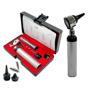 ENT Otoscope Set with 13 Piece Disposable Specula & 2 Extra LED Bulbs & Storage Hard Case - Standard-Size Otoscope | Diagnostics Examination ENT Kit in Kuwait