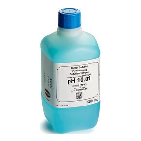 محلول Hach Buffer، الرقم الهيدروجيني 10.01 (NIST)، اللون الأزرق المرمز، 500 مل، 2283649 in Kuwait