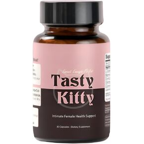 Tasty Kitty | Vaginal Health Supplement to Aid Vaginal Taste, Vaginal pH, Odor, and Moisture with Magnesium Glycinate, Probiotics, with Plant Based Natural Women's Health | 30 Capsules in Saudi Arabia