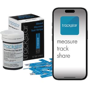 trackstar Blood Glucose Test Strips | 50-Count | Measure, Track, and Share Results in Saudi Arabia