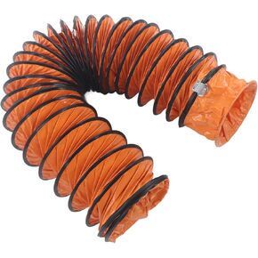 Generic 8 Inch Flexible Duct, Hvac Hoses Flexible PVC Pipe with S Shaped Hook Steel Bracket Duct Hosing PVC Hose for Exhaust Fan Heavy Duty 8in (5M) in Saudi Arabia