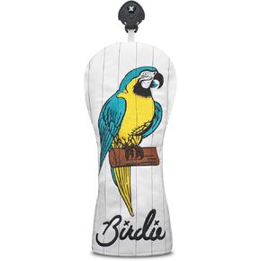 Vesperlux Golf Head Covers for Driver Fairway Wood Hybrid, Waterproof Leather, Parrot Birdie Embroidery, Universal Fit for Top Golf Brands, Golf Accessories for Men Women in Saudi Arabia