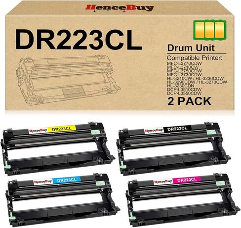 DR223CL Compatible Drum Unit Replacement for Brother DR223CL DR-223CL DR223 Compatible with Brother MFC-L3770CDW MFC-L3750CDW HL-L3270CDW HL-L3290CDW HL-L3230CDW Printers ( 4 Pack) in Saudi Arabia