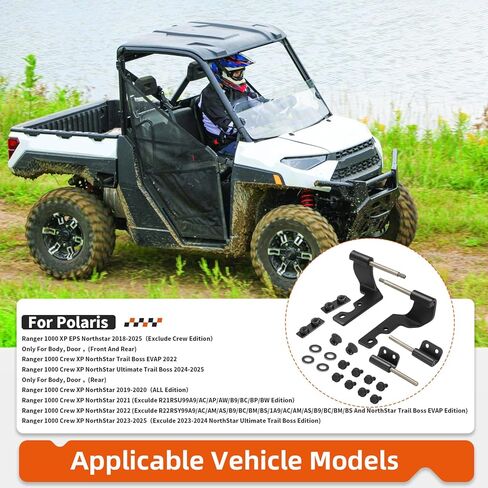 Half Door Hinge Hardware Kit for Polaris Ranger 1000 Crew XP Northstar 2018-2025 2207709 in Saudi Arabia