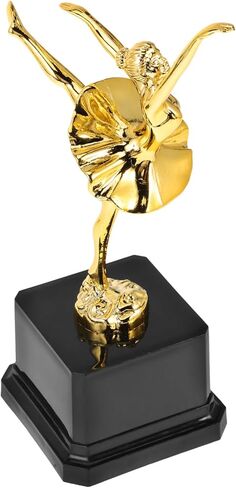 SEWACC Ballet Trophy Cup, Golden Ballet Dance Award Trophy for Dance Competition, Plastic Trophies for Party Favors, 7.87 Inch in Saudi Arabia