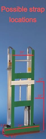 M5 47 Inch Aluminum Appliance Hand Truck / Felt Protection / 500 lb. Capacity / Made in The USA (M5-F) in Saudi Arabia