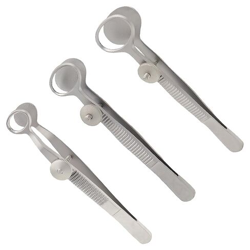 Stellmacher Desmarres Chalazion Forceps, Stainless Steel Eyelid Clamp for Simulation & Training, 9 cm Length, Precision Ophthalmic Instrument in Multiple Sizes (Small 13mm O.D) in Saudi Arabia