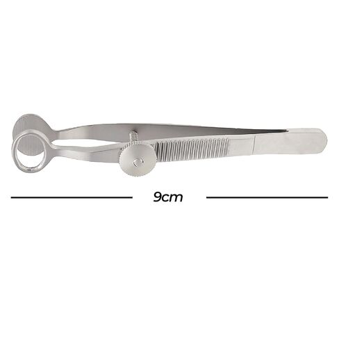 Stellmacher Desmarres Chalazion Forceps, Stainless Steel Eyelid Clamp for Simulation & Training, 9 cm Length, Precision Ophthalmic Instrument in Multiple Sizes (Small 13mm O.D) in Saudi Arabia