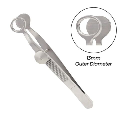 Stellmacher Desmarres Chalazion Forceps, Stainless Steel Eyelid Clamp for Simulation & Training, 9 cm Length, Precision Ophthalmic Instrument in Multiple Sizes (Small 13mm O.D) in Saudi Arabia