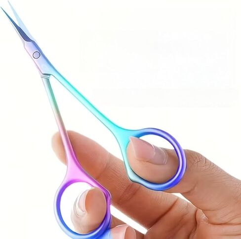 Cuticle Scissors for Trimming Nail Cuticles, Stainless Steel Tools for Removing Dead Skin, Stainless Steel Nail Clippers with Agile Curved Tips for Nail Grooming. in Saudi Arabia