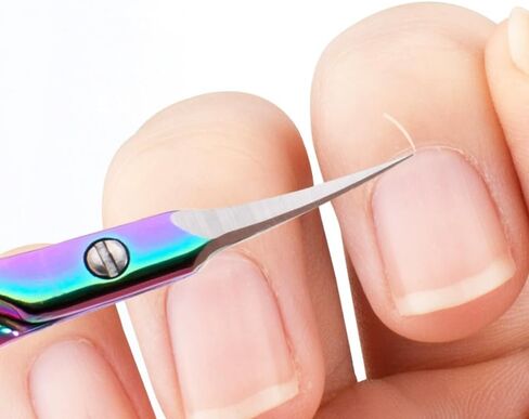Cuticle Scissors for Trimming Nail Cuticles, Stainless Steel Tools for Removing Dead Skin, Stainless Steel Nail Clippers with Agile Curved Tips for Nail Grooming. in Saudi Arabia