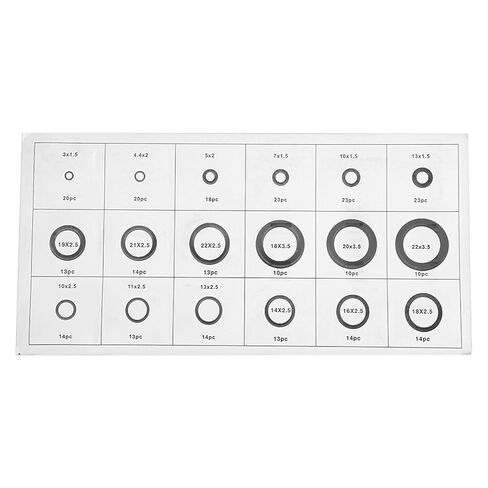 O Ring Kit, Premium 279pcs 18 Sizes Labeled Storage Case, O-Ring Assortment Set, Rubber Seal Kit for Automotive Repair, Hydraulic Systems, Industrial Machinery, DIY Projects, Plumb in Saudi Arabia