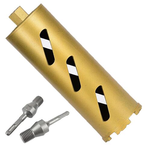 2" Dry Core Drill Bits for Cured Concrete with Rebar Brick Block Masonry etc 13in/330mm Drilling Depth，10mm Diamond Segment Height，2 Adapters in Saudi Arabia