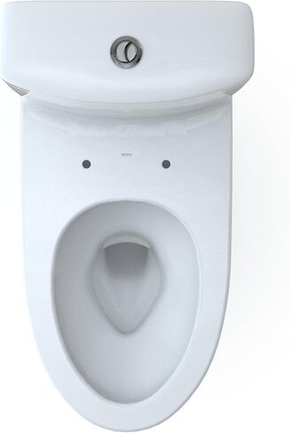 TOTO Aquia IV Two-Piece Elongated Dual Flush 1.28 and 0.9 GPF Skirted Toilet with CEFIONTECT, Cotton White - CST446CEMGN#01 in Saudi Arabia
