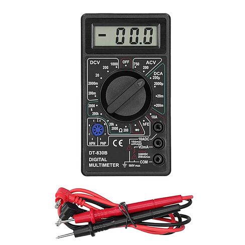 Digital Multimeter Tester, DT830B Electrical Voltmeter Ammeter Portable Volt Multi Meter Car Battery Tester Circuit Tester in Saudi Arabia
