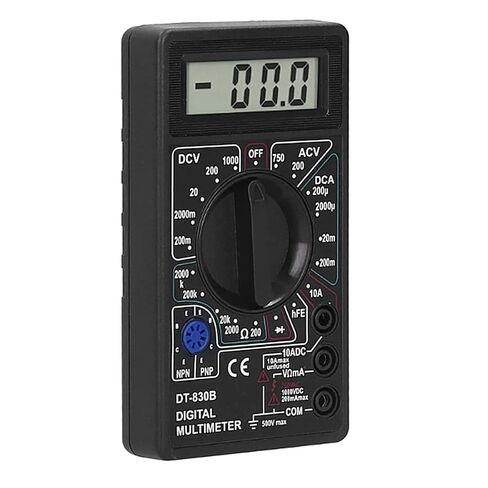 Digital Multimeter Tester, DT830B Electrical Voltmeter Ammeter Portable Volt Multi Meter Car Battery Tester Circuit Tester in Saudi Arabia