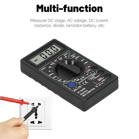 Digital Multimeter Tester, DT830B Electrical Voltmeter Ammeter Portable Volt Multi Meter Car Battery Tester Circuit Tester in Saudi Arabia