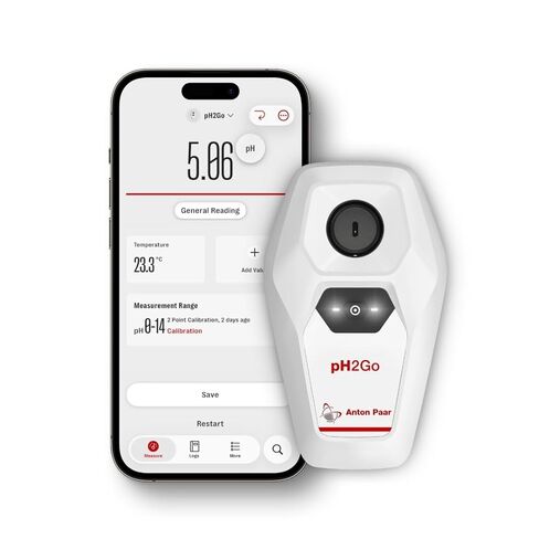 pH2Go - Digital pH Meter by Anton Paar - Glass-Free ISFET Sensor, Guided Calibration (ATC), High Accuracy, App Connected (iOS/Android) | Hydroponics, Aquarium, Pools, Water, Brewing, Winemaking in Saudi Arabia