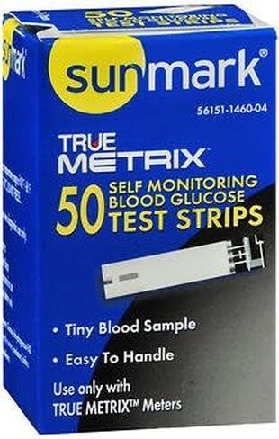 Sunmark True Metrix Self Monitoring Blood Glucose Test Strips - 50 ct, Pack of 6 in Saudi Arabia