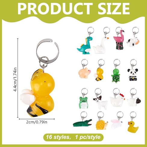 WEBEEDY 16 Styles Animals Stethoscope Charm for Nurse,Cute 3D Stethoscope Jewelry Stethoscope ID Name Tag Accessories Medical Gift for Doctors,Student Nurse,Assistant,Nursing Graduation in Saudi Arabia